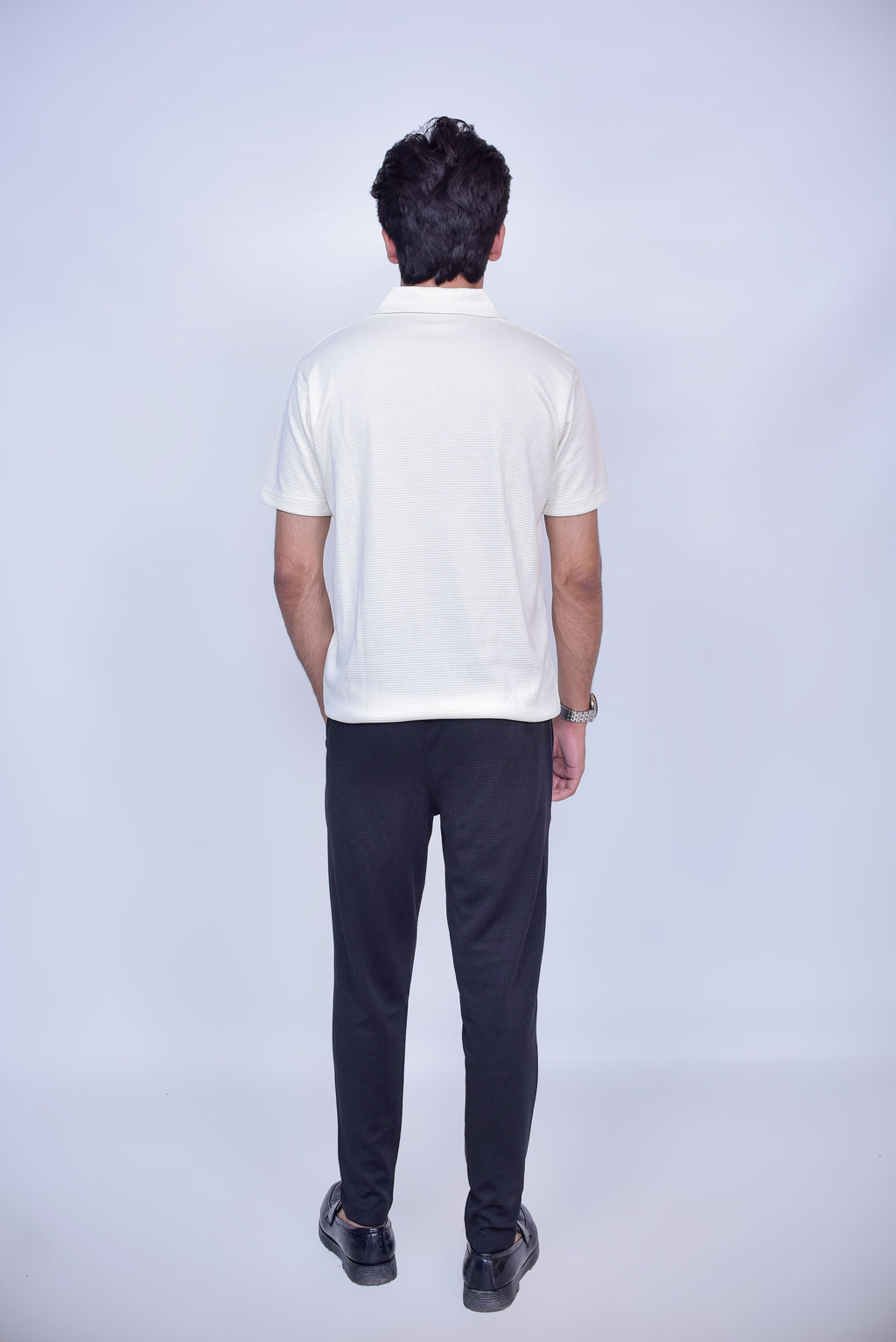 Waffle Straight-Fit Trousers